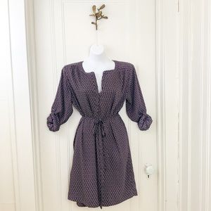 LOFT Long sleeve patterned dress
